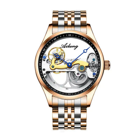 Automatic Mechanical Watch Creative Hollow Male Watch Generation Silicone Band Watch - Lootquake