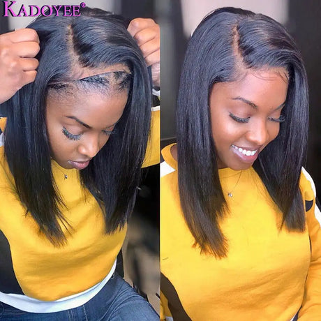 Europe, America, African Wigs,Female Human Hair Wigs, Front Lace Real Wigs - Lootquake