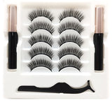 Magnetic Eyelashes & Eyeliner Set: Waterproof & Reusable