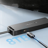 CHM Series USB 2.0 Hub with Micro USB Power Supply, Black, 0.5M