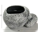Ceramic Simulation Stone Hydroponic Pots, Multifunctional Cichlid Pots, Hide Breeding Fish Tanks - Lootquake
