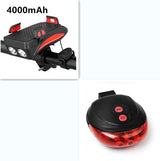 Bike Phone Holder with Charger, Bell, and Light