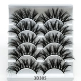 3D Mink False Eyelashes Set: 5 Pairs