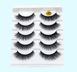 3D Mink False Eyelashes Set: 5 Pairs