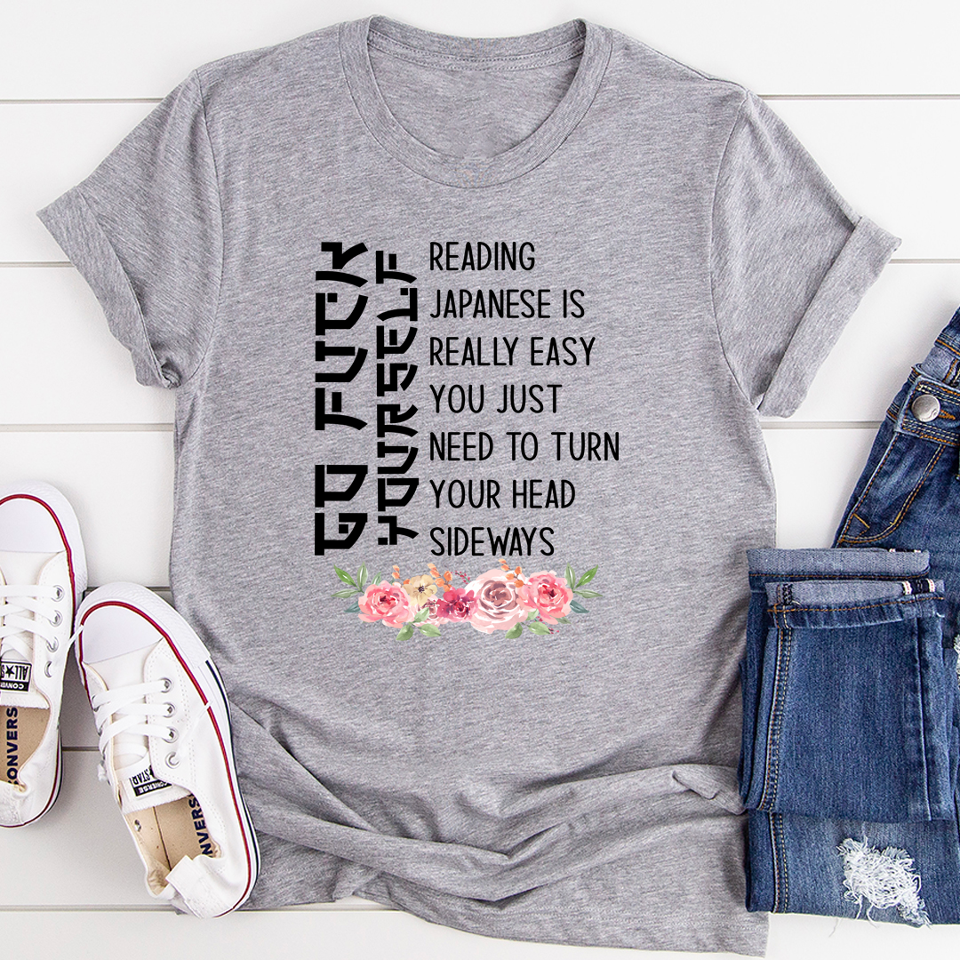 Reading Japanese Is Really Easy T-Shirt-1