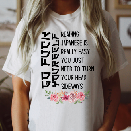 Reading Japanese Is Really Easy T-Shirt-0
