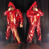 The New Muscle Man Nightclub New Year Party Mirror Hip Hop Suit - Lootquake