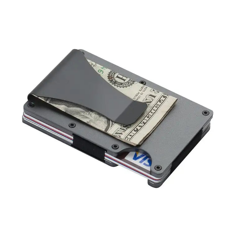 Durable Carbon Fiber Wallet for Men and Women, Aluminum Alloy Card Holder & Money Clip - Lootquake