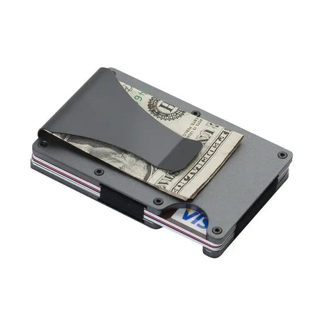 Durable Carbon Fiber Wallet for Men and Women, Aluminum Alloy Card Holder & Money Clip - Lootquake