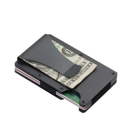 Durable Carbon Fiber Wallet for Men and Women, Aluminum Alloy Card Holder & Money Clip - Lootquake