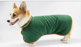 Pet Puppy Clothes Bathing Robe Neck Pet Clothes Tucked Waist Dog Shirts - Lootquake