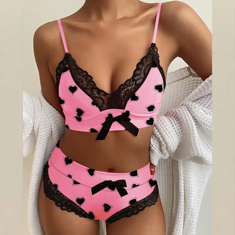 Women's Sexy Lingerie Lace Suspenders Three-point Sexy Lingerie - Lootquake