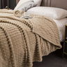 1pc Blanket Flannel/thick Blanket/grey/khaki/royal Blue/white/dark Gray/burgundy/beige/dark Brown/Silvery Gray/taro Purple/green/bedroom/guest Room/living Room/student Dormitory /car/sofa/travel Cute Multifunctional Blanket