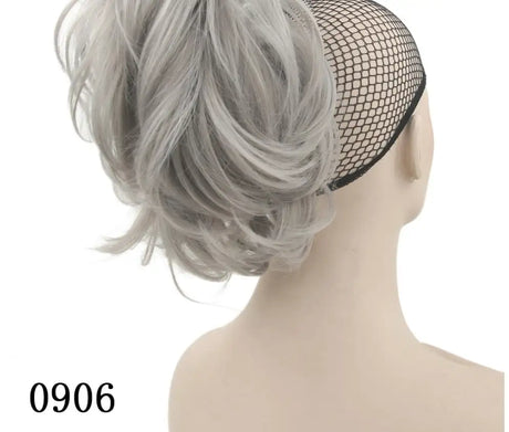 Grip ponytail short hair female curly hair wig flexible hair ponytail - Lootquake