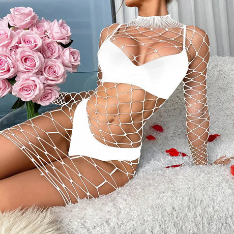 Women's Long-sleeved Mesh Sexy Lingerie - Lootquake