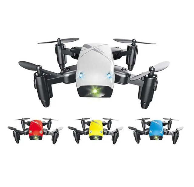 Micro Foldable RC Drone 3D Bearing Steering Wheel Remote Control Quadcopter Toys With Camera WiFi APP Control Helicopter Dron Kids Gift - Lootquake