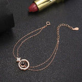 Women's S925 Round Diamond Embedded Star Bracelet - Lootquake