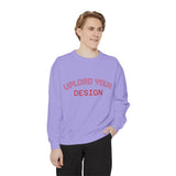 Customizable Unisex Garment-Dyed Sweatshirt, Personalized Gift, Cozy Streetwear, Casual Outfit, Unique Design Sweatshirt
