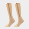 Calcetines de compresión transpirables ultra cómodos (2 unidades/1 par): suaves, sin costuras y con soporte, con cremallera lateral para hombres y mujeres, ideales para uso diario, viajes y deportes.