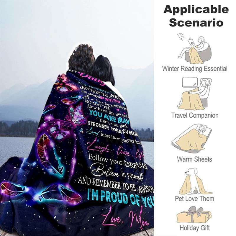 1 manta acogedora de sobre morado: franela suave, cálida y ligera para un uso versátil. Perfecta para sofá, cama, viajes, camping, sala de estar, oficina, sofá, silla y cama con vellón con impresión digital y franela suave.