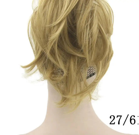 Grip ponytail short hair female curly hair wig flexible hair ponytail - Lootquake