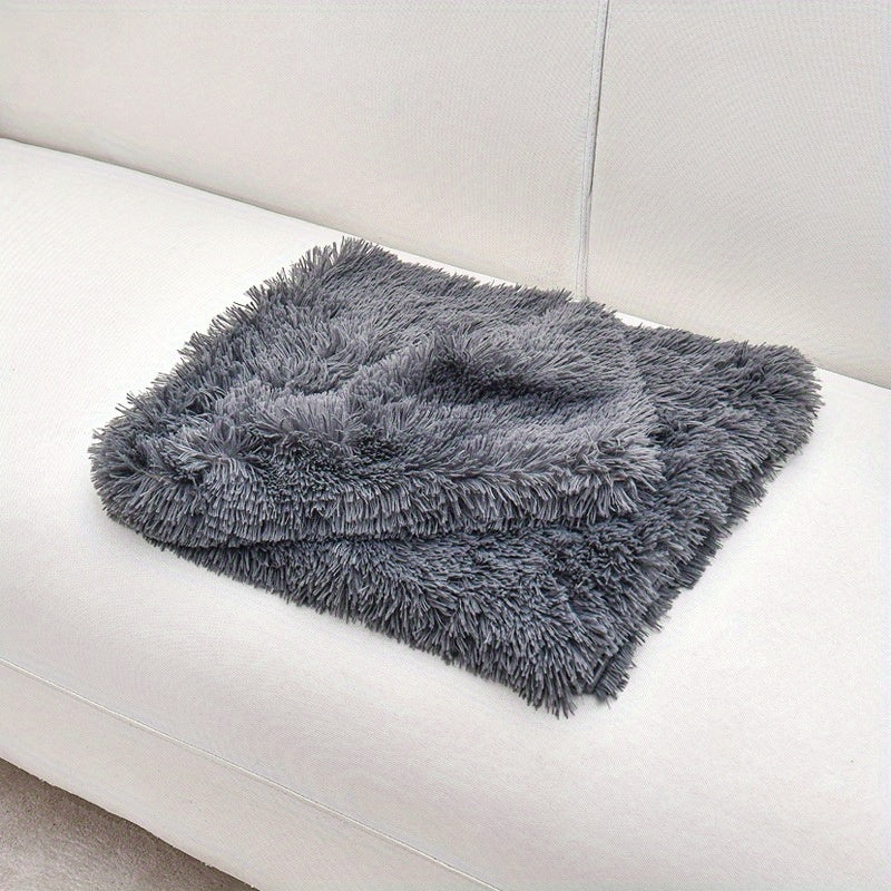 Manta cálida y lujosa para mascotas: Manta de felpa lujosa para gatos y perros. Lavable a máquina. Tapete cálido y cómodo para nidos y sofás en invierno.