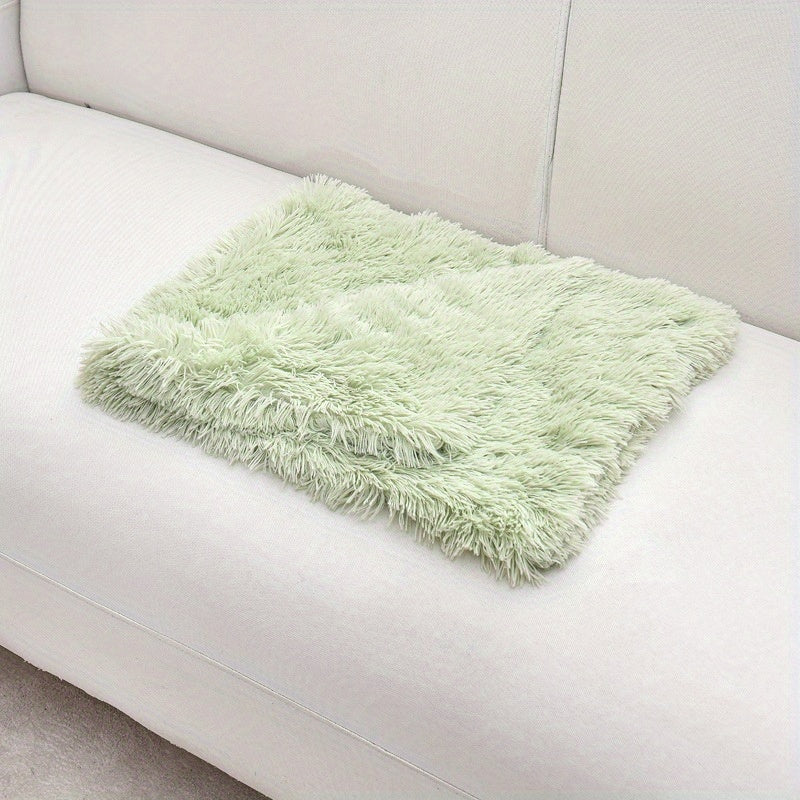 Manta cálida y lujosa para mascotas: Manta de felpa lujosa para gatos y perros. Lavable a máquina. Tapete cálido y cómodo para nidos y sofás en invierno.