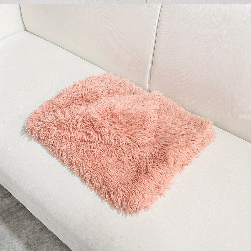 Manta cálida y lujosa para mascotas: Manta de felpa lujosa para gatos y perros. Lavable a máquina. Tapete cálido y cómodo para nidos y sofás en invierno.