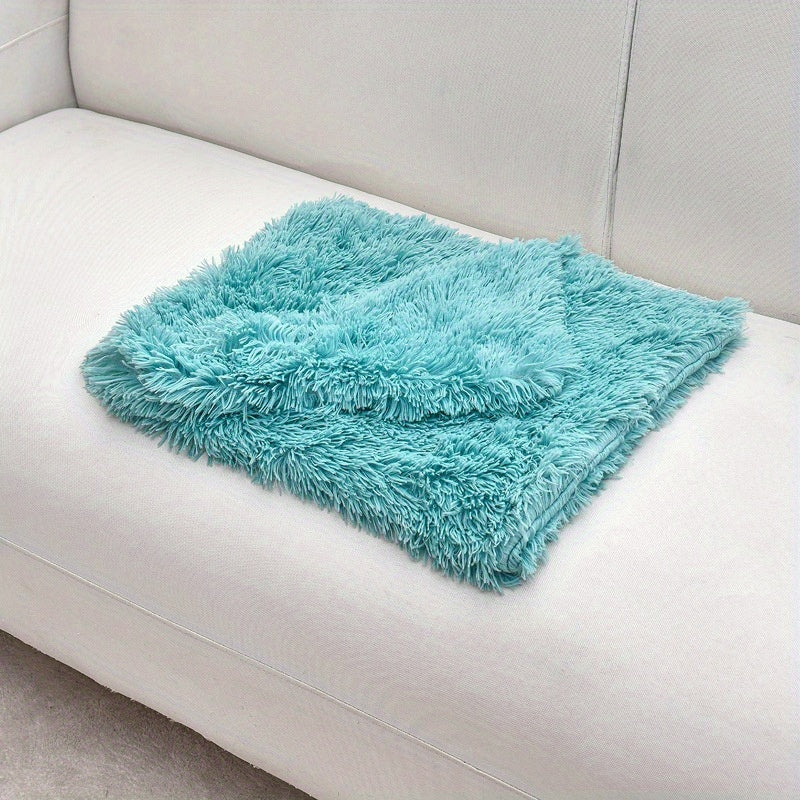 Manta cálida y lujosa para mascotas: Manta de felpa lujosa para gatos y perros. Lavable a máquina. Tapete cálido y cómodo para nidos y sofás en invierno.