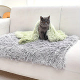 Manta cálida y lujosa para mascotas: Manta de felpa lujosa para gatos y perros. Lavable a máquina. Tapete cálido y cómodo para nidos y sofás en invierno.