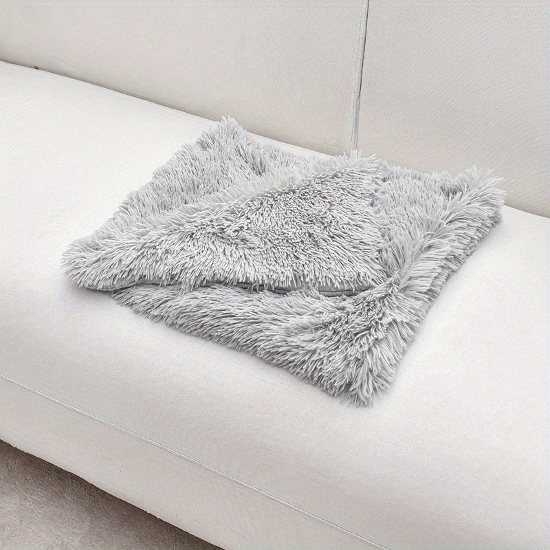 Manta cálida y lujosa para mascotas: Manta de felpa lujosa para gatos y perros. Lavable a máquina. Tapete cálido y cómodo para nidos y sofás en invierno.