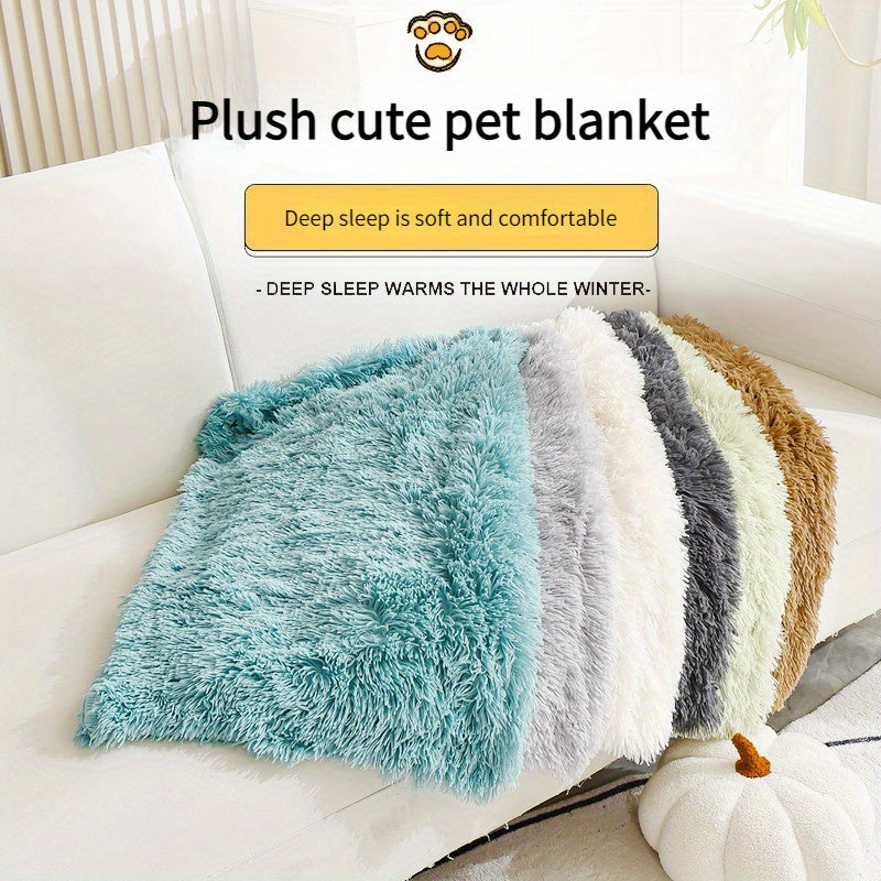 Manta cálida y lujosa para mascotas: Manta de felpa lujosa para gatos y perros. Lavable a máquina. Tapete cálido y cómodo para nidos y sofás en invierno.