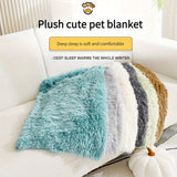 Manta cálida y lujosa para mascotas: Manta de felpa lujosa para gatos y perros. Lavable a máquina. Tapete cálido y cómodo para nidos y sofás en invierno.