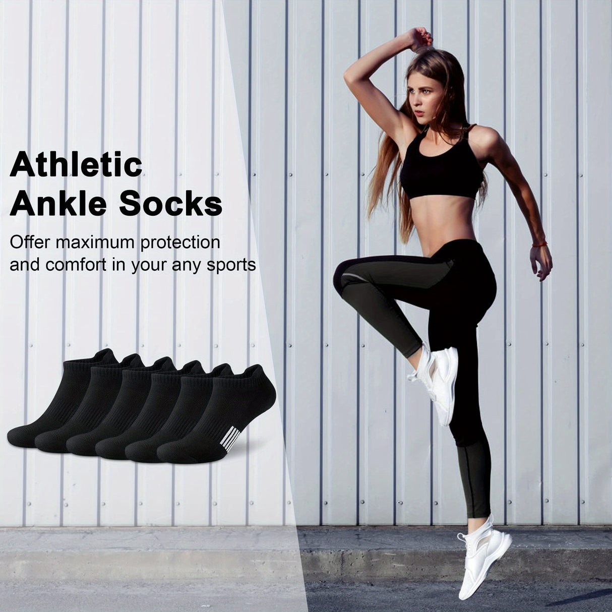 3/6/10 Pairs Womens High-Performance Running Socks - Comfortable & Cushioned for Athletics, Breathable Low Cut Design - Ideal for Outdoor Sports