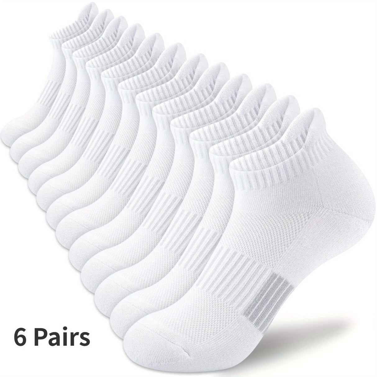 3/6/10 Pairs Womens High-Performance Running Socks - Comfortable & Cushioned for Athletics, Breathable Low Cut Design - Ideal for Outdoor Sports