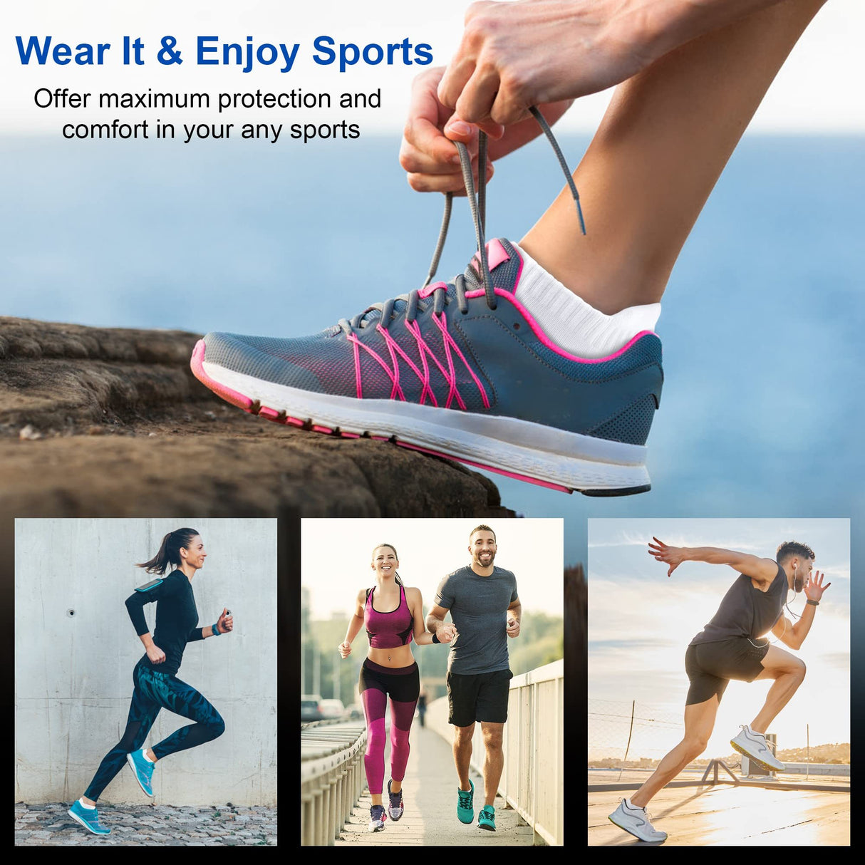 3/6/10 Pairs Womens High-Performance Running Socks - Comfortable & Cushioned for Athletics, Breathable Low Cut Design - Ideal for Outdoor Sports