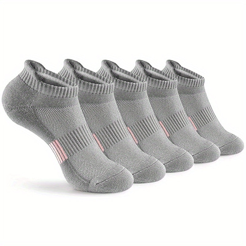 3/6/10 Pairs Womens High-Performance Running Socks - Comfortable & Cushioned for Athletics, Breathable Low Cut Design - Ideal for Outdoor Sports