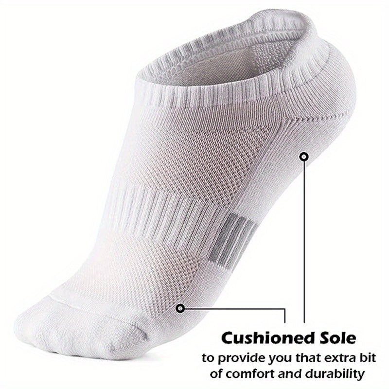 3/6/10 Pairs Womens High-Performance Running Socks - Comfortable & Cushioned for Athletics, Breathable Low Cut Design - Ideal for Outdoor Sports