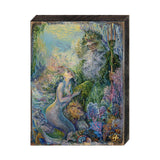 My Savior of The Sea Fantasy Wooden Wall Art by Josephine Wall - Fantasy Decor - 852139-JW