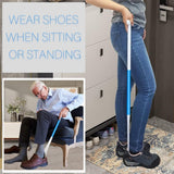 1pc 35.5 Inch Long Handled Shoe Horn, Dressing Stick, Sock Remover Aid Helper - Versatile, Adjustable Dressing Aid For Shoes, Socks, Shirts, Pants - Long Shoe Horn, Shoe Horn Long Handle For Seniors