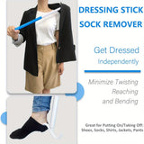 1pc 35.5 Inch Long Handled Shoe Horn, Dressing Stick, Sock Remover Aid Helper - Versatile, Adjustable Dressing Aid For Shoes, Socks, Shirts, Pants - Long Shoe Horn, Shoe Horn Long Handle For Seniors