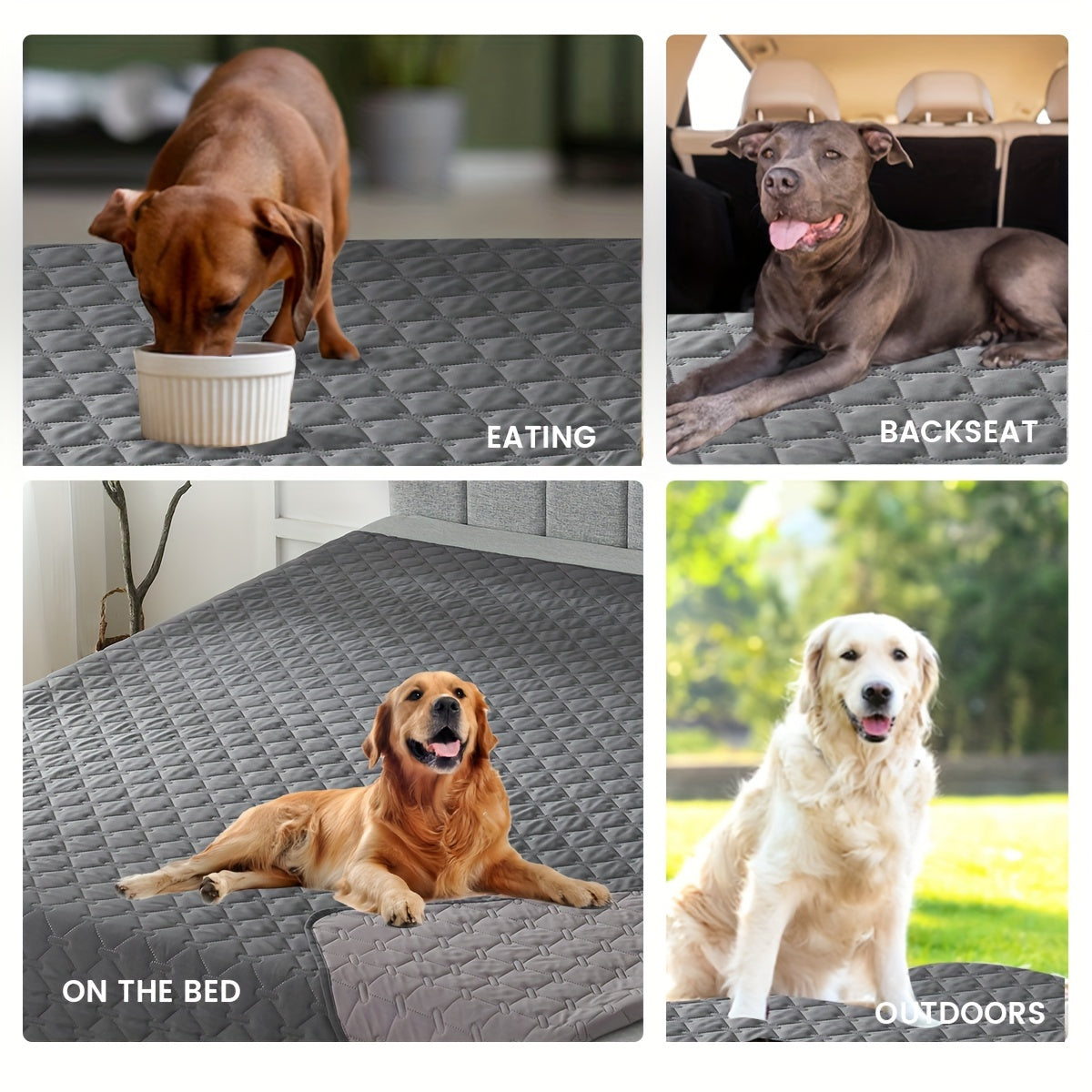 [Protector impermeable para cama de perro] Funda impermeable de doble cara para cama de perro, manta para mascotas, sofá, protector de muebles para perros