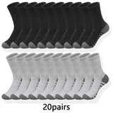 10/30 Pairs of Men's Trendy Color Block Crew Socks - Breathable, Comfy, Casual, Unisex, Outdoor Wear, Colorful, Fashionable, Soft, and Durable