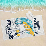 1pc Surfing Dog Beach Towel, Super Absorbent & Quick-drying Swimming Towel, Lightweight & Soft Beach Blanket, Suitable For Beach Swimming Outdoor Camping Travel, Ideal Beach Essentials