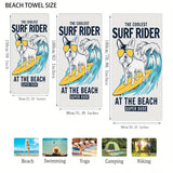 1pc Surfing Dog Beach Towel, Super Absorbent & Quick-drying Swimming Towel, Lightweight & Soft Beach Blanket, Suitable For Beach Swimming Outdoor Camping Travel, Ideal Beach Essentials