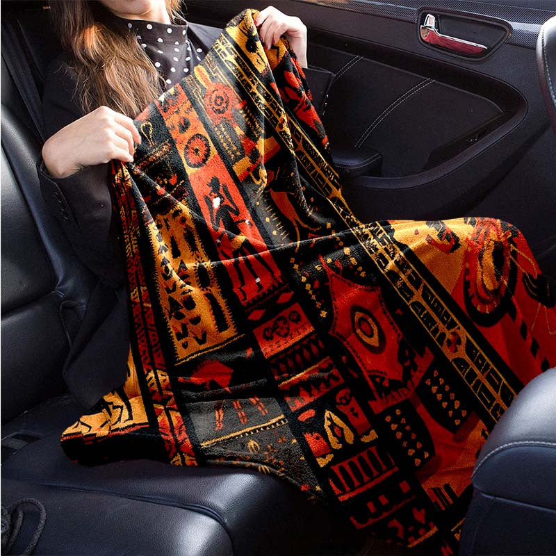 Soft & Cozy African American Culture Flannel Throw Blanket - Perfect For Living Room, Bedroom, Sofa, Picnic, And Car Naps