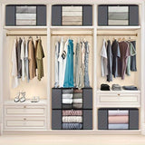 3/6PCS Durable & Stylish Foldable Storage Boxes - Large Capacity Blanket Organizers for Effortless Home Organization, Perfect in Bedrooms, Closets, Dorms, Spas & Wardrobes
