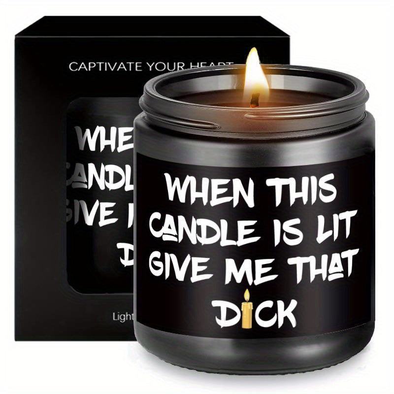 Unique Funny Scented Candle, Gift Idea for Men, Him, Husband, Boyfriend, Bf from Women, Her, Wife, Girlfriend, Gf Adults on Valentine's Day, Birthday, Anniversary, Christmas, New Year, Cool Love Fun Novelty Naughty Romantic S