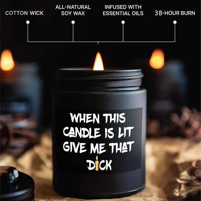 Unique Funny Scented Candle, Gift Idea for Men, Him, Husband, Boyfriend, Bf from Women, Her, Wife, Girlfriend, Gf Adults on Valentine's Day, Birthday, Anniversary, Christmas, New Year, Cool Love Fun Novelty Naughty Romantic S