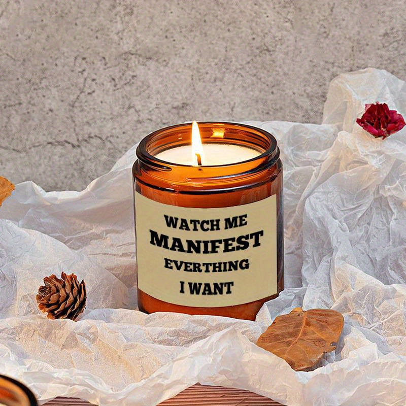 Unique Lavender Scented Candle Ornament Gift Box - Relaxing Relief Decor for Women, Men, Girls, Boys, Friends, Classmates - Inspirational Manifestation, Christmas, Birthday, Thanksgiving, Graduation Idea 2024 - Small, Cute, S